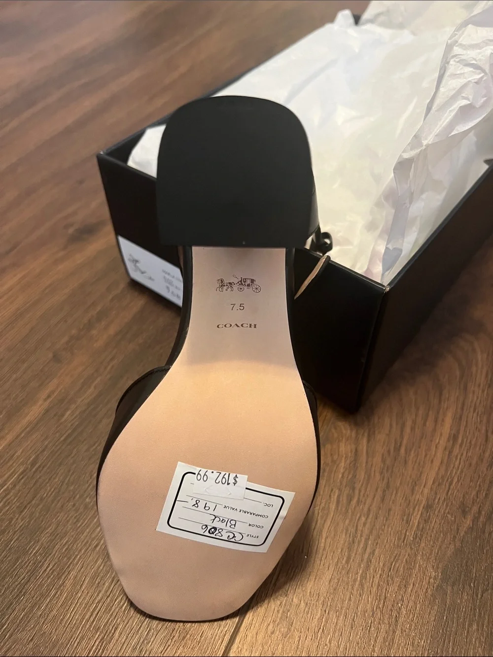 Coach Marla Leather Sandal NWT